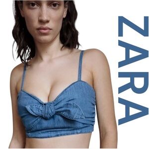 ZARA The 90’s Collection Cristina Crop Top, Size M.